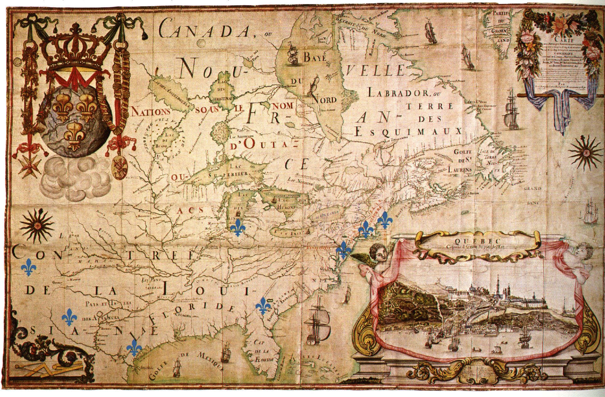 Map of NEW FRANCE